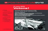 Postscriptum n°1 - janvier 2012