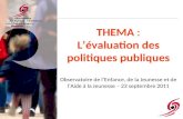 Pr©sentation THEMA - Evaluation des politiques publiques