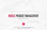 Mobile Product Management par Damien delautier