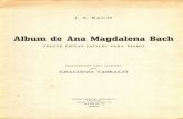 J.S BACH Album de Ana Magdalena Bach