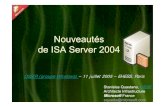 OSSIR - ISA 2004 v1.0