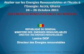 DIRECTION DES ENERGIES RENOUVELABLES Lamine DIOP Directeur des Energies 2015. 6. 1.¢  Les mini centrales