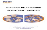 Fonderie de precision-040518 - fauchon- 2020. 5. 26.¢  FONDERIE DE PRECISION - INVESTMENT CASTING 33
