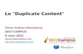 Duplicate Content Seo campus 09-03-2012