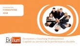 Formation Coaching Professionnel - Ekilium Coaching Agile ... Inter-entreprise Intra-entreprise 1. Identifiez