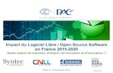 Impact du Logiciel Libre / Open Source Software en France ... logiciels libres Enqu£¾te logiciels libres