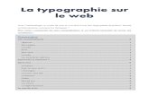 La typographie sur le Web