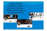 Jeunes, Internet, r©seaux sociaux : rencontre avec des professionnels des FJT