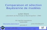 Julien Diard LPNC-CNRS Cours M2R Sciences Cognitives, « Cognition bay©sienne » 2009 Comparaison et s©lection Bay©sienne de mod¨les Julien Diard Laboratoire
