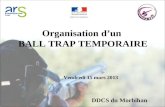 Organisation dun BALL TRAP TEMPORAIRE Vendredi 15 mars 2013 DDCS du Morbihan