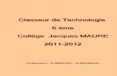 Classeur de technologie - 6¨me - Coll¨ge Jacques MAURE