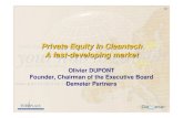 Private Equity in Cleantech A fast-developing By ¢« cleantech ¢» we mean products and services which