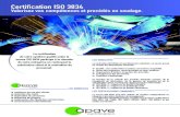 Certification IsO 3834 - Apave Certification