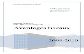 Avantages fiscaux 2009 CES Révision comptable