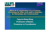Bilan de la coopأ©ration ULg-Vietnam: Nguyen-Dang Hung ... propre de l'ULg soutenu par le Ministأ¨re