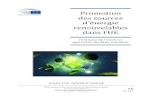 Promotion des sources d'أ©nergie renouvelables dans l'UE La directive sur les أ©nergies renouvelables