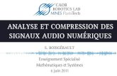 Analyse et Compression des Signaux Audio Num©riques