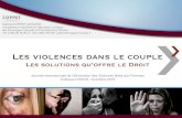 COPPET AVOCATS - Colloque Violences dans le couple : les solutions qu'offre le Droit