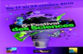 Programme Festival des Sciences 2010