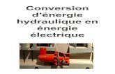 Conversion ©nergie Hydraulique en ©nergie Electrique partenaires/conversion...  Hydrolienne : 0,5