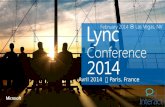 Lync Conference France â€“ avril 2014