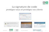 La signature de code - Code signing