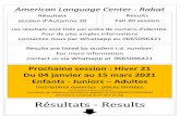 Rأ©sultats - 2020. 12. 14.آ  American Language Center - Rabat Rأ©sultats Results session dâ€™Automne
