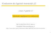 1 ‰valuation des logiciels interactifs (2) M2-EIAH/DU-TICE, Paris 6  @upmc.fr