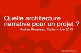 Quelle architecture narrative pour un projet ?