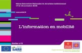 4emes Rencontres Nationales du etourisme institutionnel - Atelier 2 Information en mobilite - ODIT France