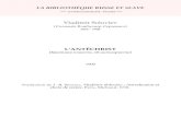 Soloviev - L'Antechrist - Bibliothأ¨que russe et slavebibliotheque-russe-et-slave.com/Livres/Soloviev