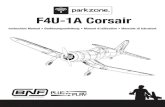 F4U-1A Corsair - Horizon Hobby ... F4U-1A Corsair Instruction Manual â€¢ Bedienungsanleitung â€¢ Manuel