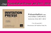 Presentation presse press concept ah 2011 2012-v2