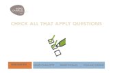 CHECK ALL THAT APPLY QUESTIONS - Agrocampus Check-all-that-apply (CATA) questions for sensory product
