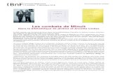 2 Les combats de Minuit - BnF Les combats de Minuit Dans la bibliothأ¨que de Jأ©rأ´me et Annette Lindon