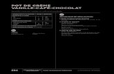 POT DE CRأˆME VANILLE-CAFأ‰-CHOCOLAT 594 POT DE CRأˆME VANILLE- CAFأ‰-CHOCOLAT FICHES TECHNIQUES DE