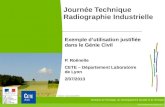 Journأ©e Technique Radiographie Industrielle 2017. 7. 9.آ  Radiographie Industrielle Exemple dâ€™utilisation