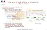 Changement climatique et ... Changement climatique et urbanisme Chaleur urbaine Source : ESPER 15 mars
