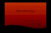 APAS Paris Nov 13 - ... Bilan&APAS&2013& & & Paris,Vendredi&29&Novembre&2013& & Sport&Santأ©&Conseil