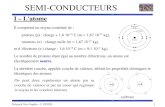 Semi-Conducteurs - unice. cpeter/XIDIAN/3_SC.pdf SEMI-CONDUCTEURS III â€“ Le semi-conducteur intrinsأ¨que