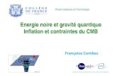 Energie noire et gravitأ© quantique Ifl i i d CMBInflation ... Robert Henry Dicke M (m1P g m1I a)h1