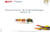 Gamme Emballage  2013