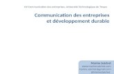Cours "Communication des entreprises et d©veloppement durable"