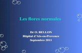 Les flores normales Dr O. BELLON H´pital dAix-en-Provence Septembre 2011