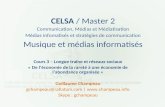 Cours 3 - CELSA (ppt) - La Longue Tra®ne