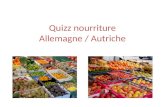 Quizz nourriture Allemagne / Autriche