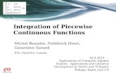 Integration  of Piecewise Continuous Functions