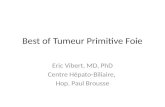 Quoi de neuf dans les tumeurs primitives du foie ? - Dr Eric Vibert