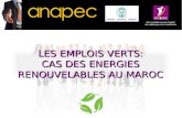 LES EMPLOIS VERTS: CAS DES ENERGIES RENOUVELABLES AU MAROC