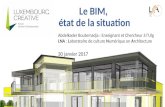 LUXEMBOURG CREATIVE 2017 : BIM